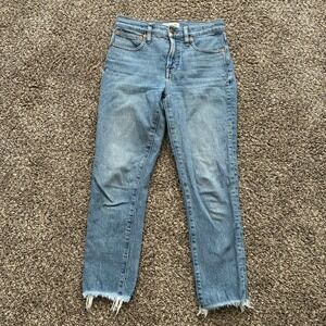 Madewell Women's 25P Perfect Vintage Blue Denim Jeans